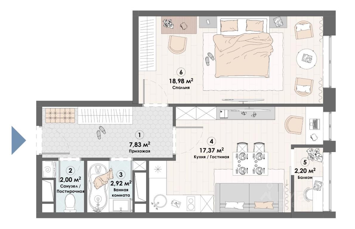 2-BD Apartment Sale, 69.4 sq. m. at Triumf, Nadsonovskaya ulitsa, Pushkino, Moscow Region, Russia #1 2-BD Apartment Sale, 69.4 sq. m. at Triumf, Nadsonovskaya ulitsa, Pushkino, Moscow Region, Russia #1