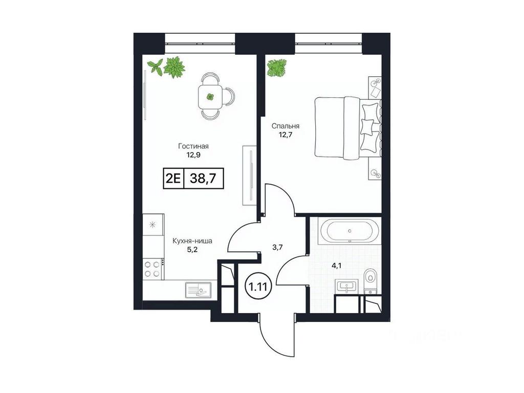 Apartment Sale, 38.7 sq. m. at Pushkino Grad, Polevaya ulitsa, selo Bratovshchina, Pshkinskiy Urban District, Moscow Region, Russia #1 Apartment Sale, 38.7 sq. m. at Pushkino Grad, Polevaya ulitsa, selo Bratovshchina, Pshkinskiy Urban District, Moscow Region, Russia #1