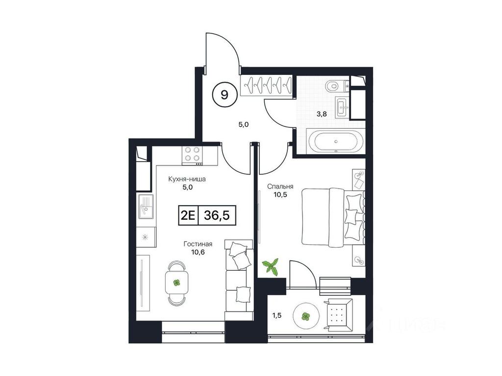 Apartment Sale, 36.5 sq. m. at Pushkino Grad, Polevaya ulitsa, selo Bratovshchina, Pshkinskiy Urban District, Moscow Region, Russia #1 Apartment Sale, 36.5 sq. m. at Pushkino Grad, Polevaya ulitsa, selo Bratovshchina, Pshkinskiy Urban District, Moscow Region, Russia #1