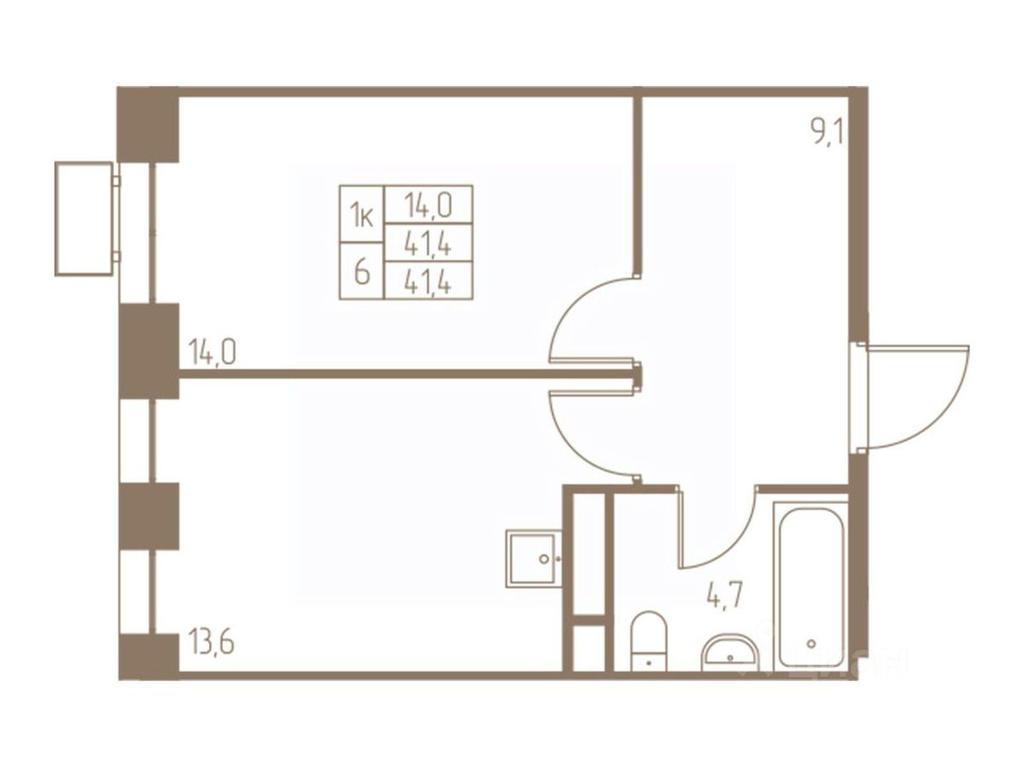 Apartment Sale, 41.4 sq. m. at Fabrikant, 2-y Fabrichny proyezd, Pushkino, Moscow Region, Russia #2 Apartment Sale, 41.4 sq. m. at Fabrikant, 2-y Fabrichny proyezd, Pushkino, Moscow Region, Russia #2