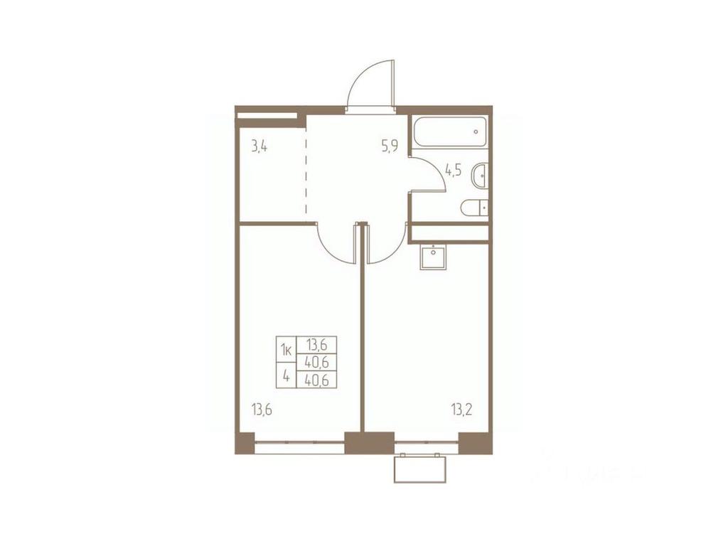 Apartment Sale, 40.6平方米 at Fabrikant, 2-y Fabrichny proyezd, Pushkino, Moscow Region, Russia #1 Apartment Sale, 40.6平方米 at Fabrikant, 2-y Fabrichny proyezd, Pushkino, Moscow Region, Russia #1