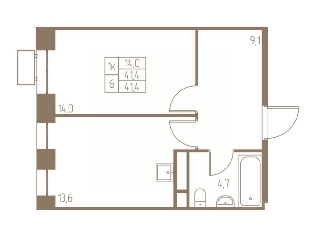 Apartment Sale, 41.4平方米 at Fabrikant, 2-y Fabrichny proyezd, Pushkino, Moscow Region, Russia #1 Apartment Sale, 41.4平方米 at Fabrikant, 2-y Fabrichny proyezd, Pushkino, Moscow Region, Russia #1