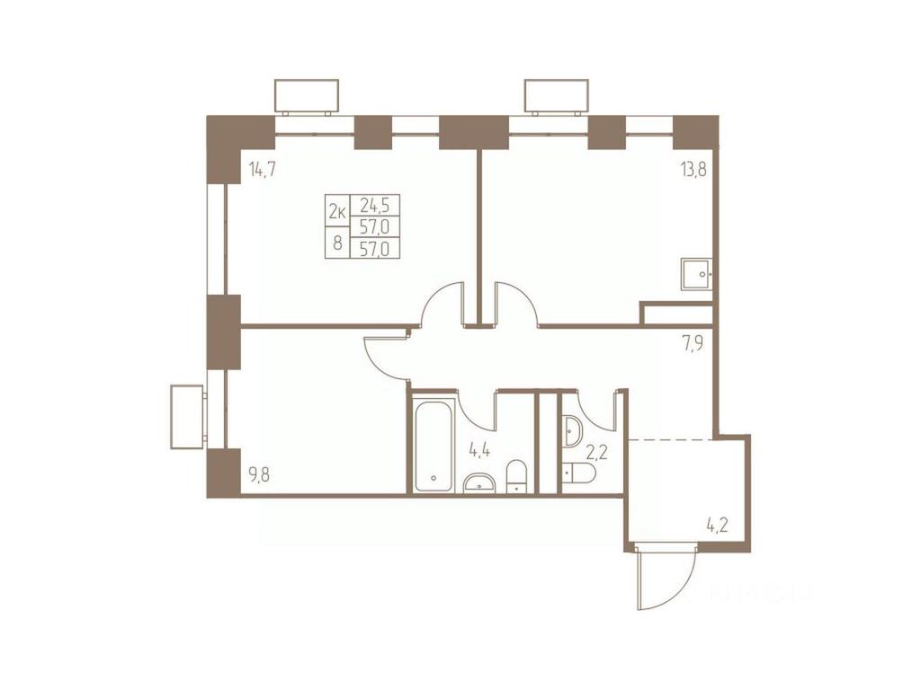 1-BD Apartment Sale, 57 sq. m. at Fabrikant, 2-y Fabrichny proyezd, Pushkino, Moscow Region, Russia #1 1-BD Apartment Sale, 57 sq. m. at Fabrikant, 2-y Fabrichny proyezd, Pushkino, Moscow Region, Russia #1