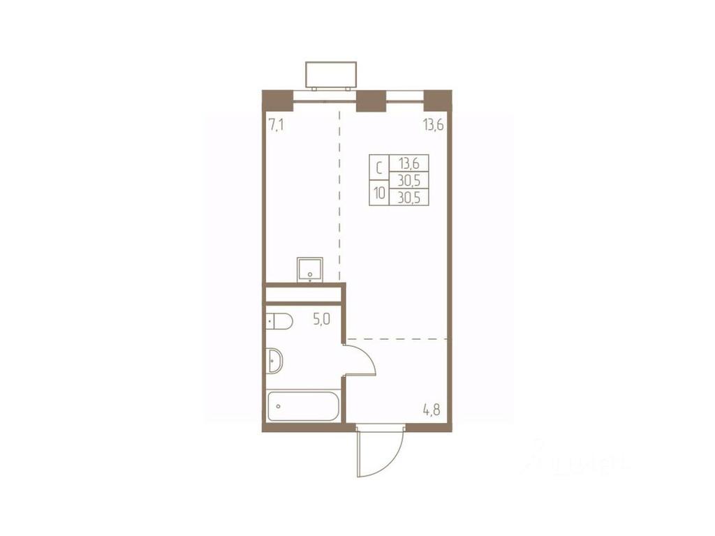 Apartment Sale, 30.5 sq. m. at Fabrikant, 2-y Fabrichny proyezd, Pushkino, Moscow Region, Russia #1 Apartment Sale, 30.5 sq. m. at Fabrikant, 2-y Fabrichny proyezd, Pushkino, Moscow Region, Russia #1