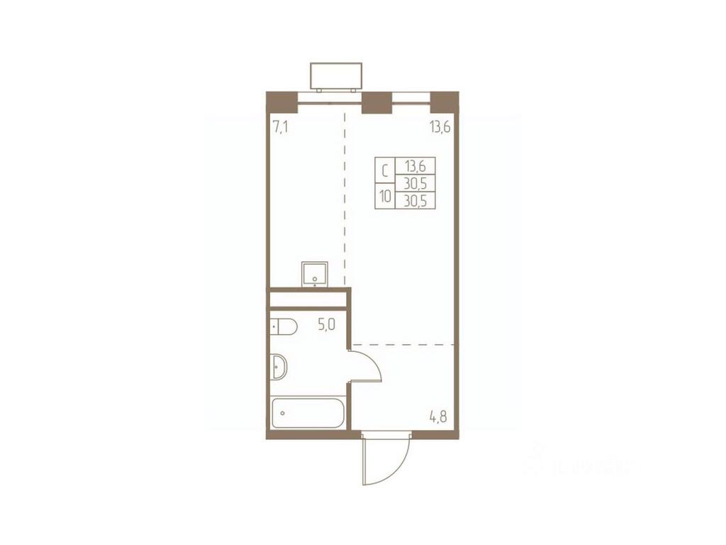 Apartment Sale, 30.5 sq. m. at Fabrikant, 2-y Fabrichny proyezd, Pushkino, Moscow Region, Russia #1 Apartment Sale, 30.5 sq. m. at Fabrikant, 2-y Fabrichny proyezd, Pushkino, Moscow Region, Russia #1