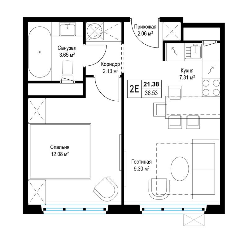Продажа 1-комн. квартиры, 36,4 м² в ЖК «Эко Видное 2.0», квартал Центральный, 1, микрорайон Купелинка, деревня Сапроново, Ленинский городской округ, Московская область, Россия #1 Продажа 1-комн. квартиры, 36,4 м² в ЖК «Эко Видное 2.0», квартал Центральный, 1, микрорайон Купелинка, деревня Сапроново, Ленинский городской округ, Московская область, Россия #1