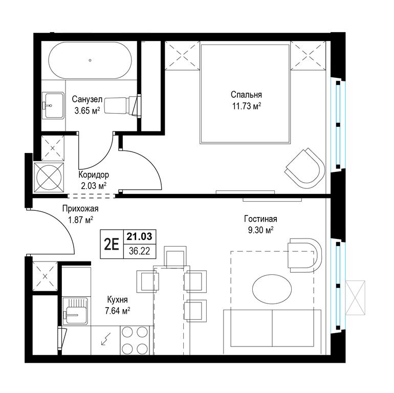 Продажа 1-комн. квартиры, 36,2 м² в ЖК «Эко Видное 2.0», квартал Центральный, 1, микрорайон Купелинка, деревня Сапроново, Ленинский городской округ, Московская область, Россия #1 Продажа 1-комн. квартиры, 36,2 м² в ЖК «Эко Видное 2.0», квартал Центральный, 1, микрорайон Купелинка, деревня Сапроново, Ленинский городской округ, Московская область, Россия #1