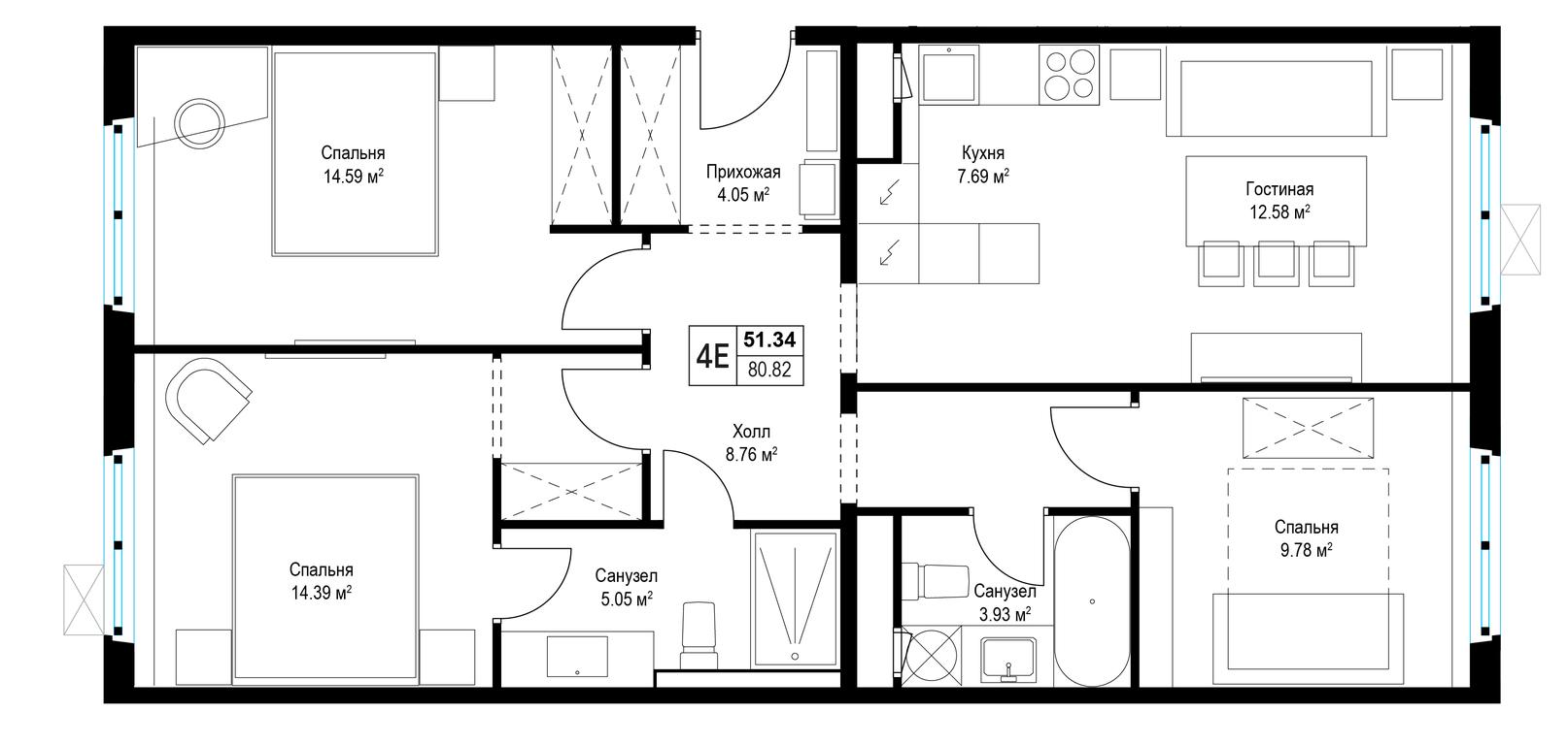 Продажа 3-комн. квартиры, 81,2 м² в ЖК «Эко Видное 2.0», квартал Центральный, 1, микрорайон Купелинка, деревня Сапроново, Ленинский городской округ, Московская область, Россия #1 Продажа 3-комн. квартиры, 81,2 м² в ЖК «Эко Видное 2.0», квартал Центральный, 1, микрорайон Купелинка, деревня Сапроново, Ленинский городской округ, Московская область, Россия #1
