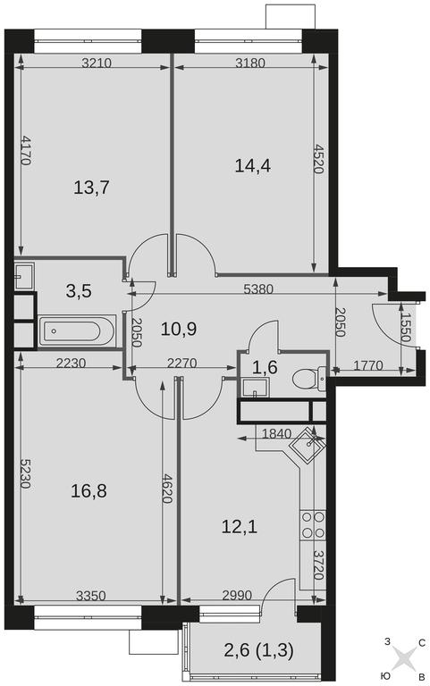 Продажа 3-комн. квартиры, 74,3 м² в ЖК «Датский квартал», жилой комплекс Датский квартал, посёлок Нагорное, городской округ Мытищи, Московская область, Россия #2 Продажа 3-комн. квартиры, 74,3 м² в ЖК «Датский квартал», жилой комплекс Датский квартал, посёлок Нагорное, городской округ Мытищи, Московская область, Россия #2