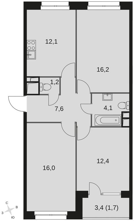 Продажа 3-комн. квартиры, 71,2 м² в ЖК «Датский квартал», жилой комплекс Датский квартал, посёлок Нагорное, городской округ Мытищи, Московская область, Россия #1 Продажа 3-комн. квартиры, 71,2 м² в ЖК «Датский квартал», жилой комплекс Датский квартал, посёлок Нагорное, городской округ Мытищи, Московская область, Россия #1