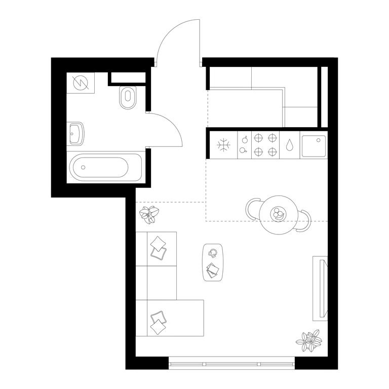Продажа квартиры, 28,1 м² в ЖК «Кавказский бульвар 51», Кавказский бульвар, 51с3, Москва, Россия #1 Продажа квартиры, 28,1 м² в ЖК «Кавказский бульвар 51», Кавказский бульвар, 51с3, Москва, Россия #1