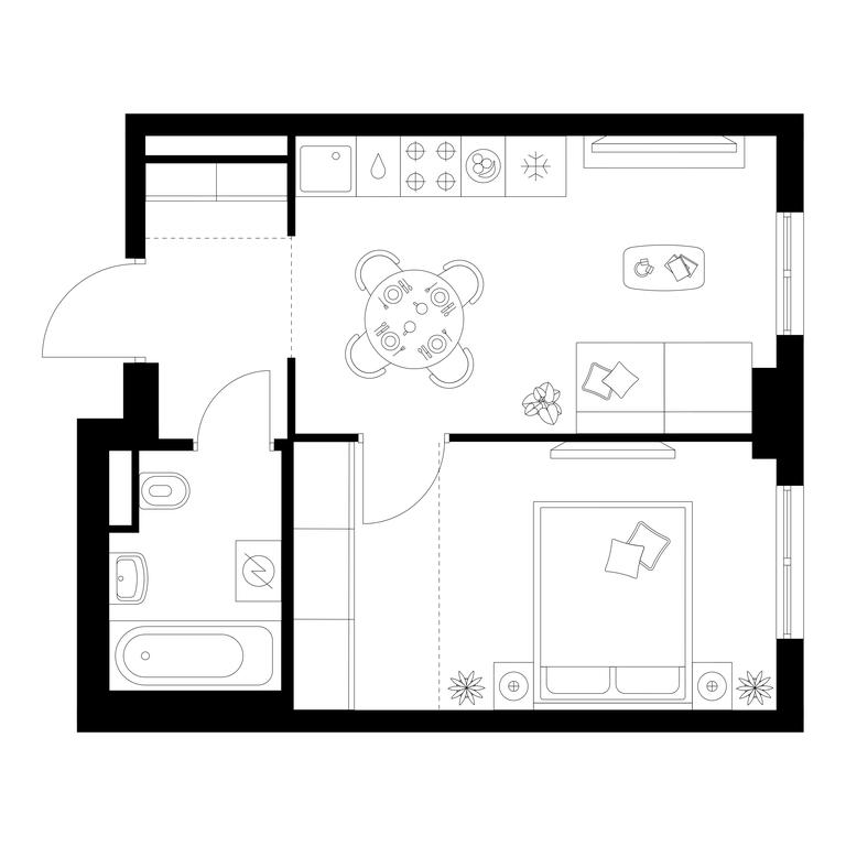 Продажа 1-комн. квартиры, 33,8 м² в ЖК «Кавказский бульвар 51», Кавказский бульвар, 51с3, Москва, Россия #1 Продажа 1-комн. квартиры, 33,8 м² в ЖК «Кавказский бульвар 51», Кавказский бульвар, 51с3, Москва, Россия #1