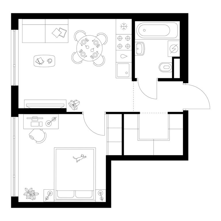 Продажа 1-комн. квартиры, 35,5 м² в ЖК «Кавказский бульвар 51», Кавказский бульвар, 51с3, Москва, Россия #1 Продажа 1-комн. квартиры, 35,5 м² в ЖК «Кавказский бульвар 51», Кавказский бульвар, 51с3, Москва, Россия #1