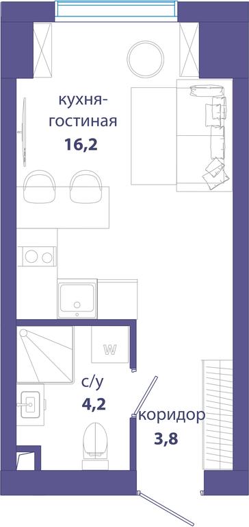 Продажа квартиры, 24,2 м² в ЖК «Событие», улица Лобачевского, 124к3, Москва, Россия #1
