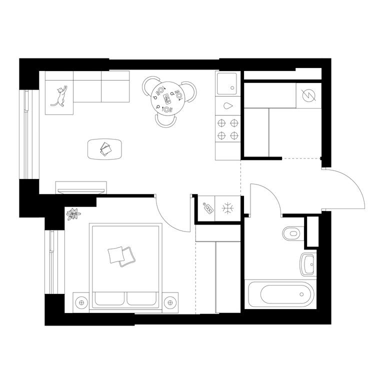 1-BD Apartment Sale, 33.9 sq. m. at Michurinskiy Park, Ozyornaya Street, 44А, Moscow, Russia #1 1-BD Apartment Sale, 33.9 sq. m. at Michurinskiy Park, Ozyornaya Street, 44А, Moscow, Russia #1