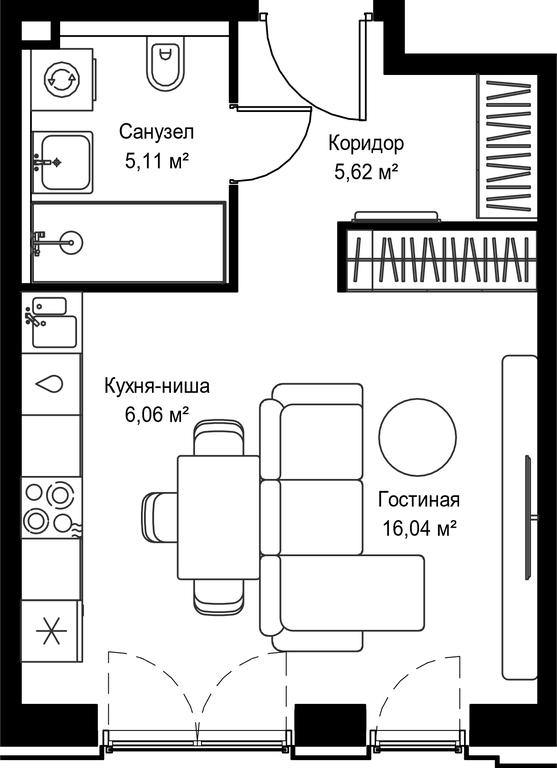 Apartment Sale, 32.83 sq. m. at Seliger City, Ilmenskiy Drive, 14к3, Moscow, Russia #2 Apartment Sale, 32.83 sq. m. at Seliger City, Ilmenskiy Drive, 14к3, Moscow, Russia #2