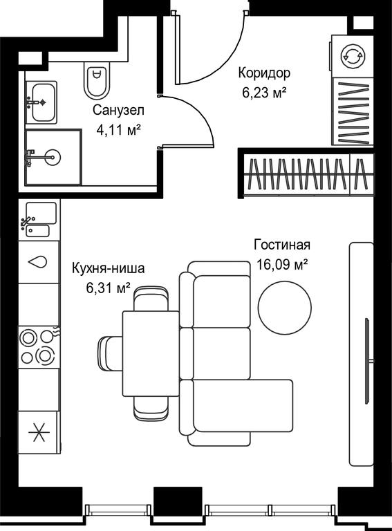 Apartment Sale, 32.74 sq. m. at Seliger City, Ilmenskiy Drive, 14к3, Moscow, Russia #2 Apartment Sale, 32.74 sq. m. at Seliger City, Ilmenskiy Drive, 14к3, Moscow, Russia #2