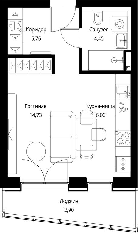 Apartment Sale, 34.98 sq. m. at Seliger City, Ilmenskiy Drive, 14к3, Moscow, Russia #1 Apartment Sale, 34.98 sq. m. at Seliger City, Ilmenskiy Drive, 14к3, Moscow, Russia #1