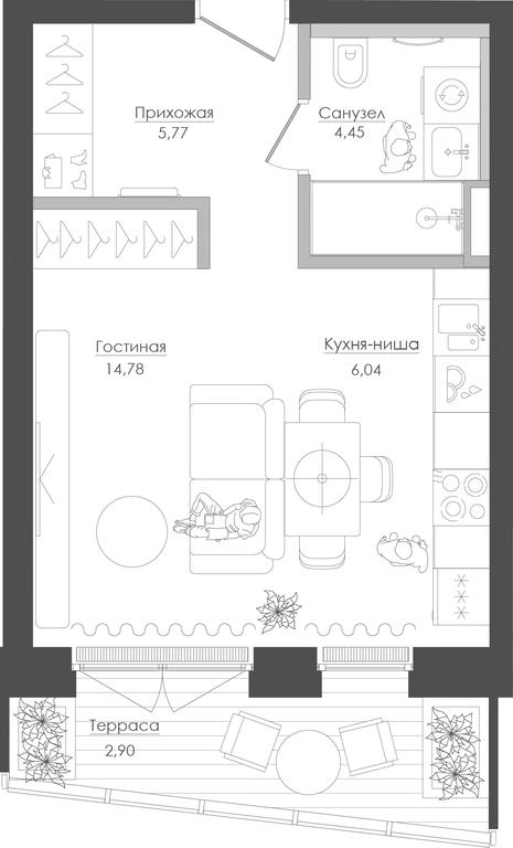 Apartment Sale, 35.09 sq. m. at Seliger City, Ilmenskiy Drive, 14к3, Moscow, Russia #1 Apartment Sale, 35.09 sq. m. at Seliger City, Ilmenskiy Drive, 14к3, Moscow, Russia #1