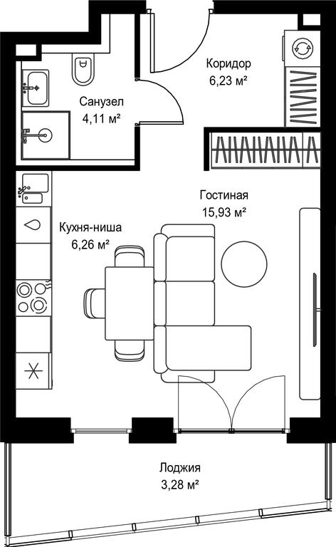 Apartment Sale, 35.81 sq. m. at Seliger City, Ilmenskiy Drive, 14к3, Moscow, Russia #2 Apartment Sale, 35.81 sq. m. at Seliger City, Ilmenskiy Drive, 14к3, Moscow, Russia #2