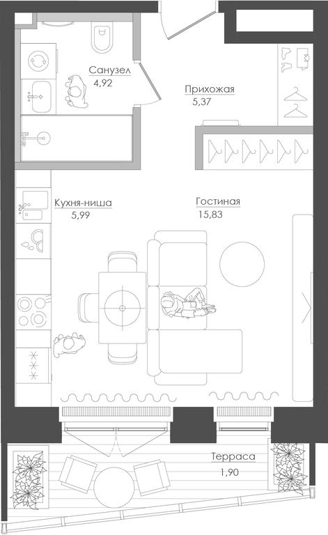 Apartment Sale, 34.69 sq. m. at Seliger City, Ilmenskiy Drive, 14к3, Moscow, Russia #1 Apartment Sale, 34.69 sq. m. at Seliger City, Ilmenskiy Drive, 14к3, Moscow, Russia #1