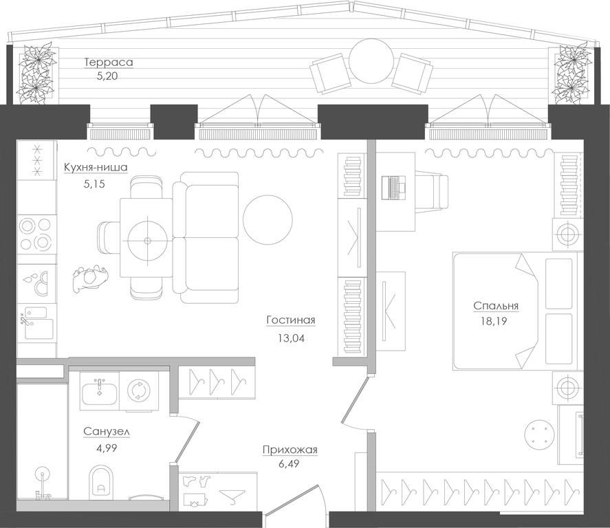 1-BD Apartment Sale, 54.69 sq. m. at Seliger City, Ilmenskiy Drive, 14к3, Moscow, Russia #1 1-BD Apartment Sale, 54.69 sq. m. at Seliger City, Ilmenskiy Drive, 14к3, Moscow, Russia #1