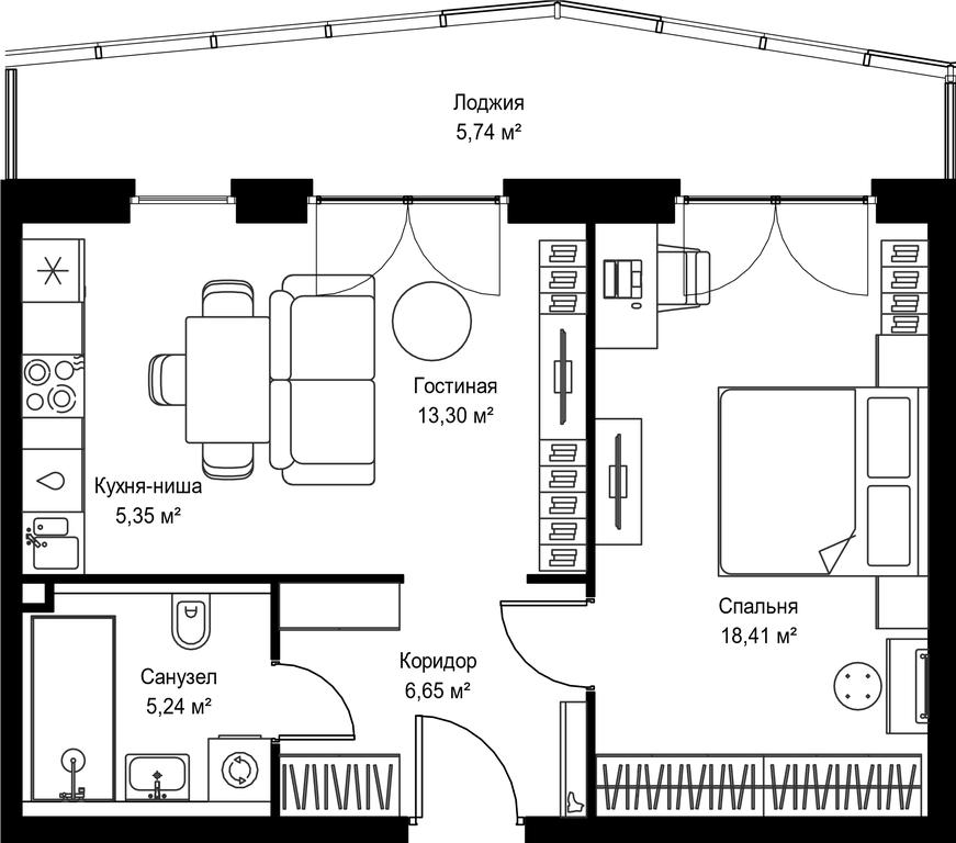 Продажа 1-комн. квартиры, 54,69 м² в ЖК «Селигер Сити», Ильменский проезд, 14к3, Москва, Россия #2 Продажа 1-комн. квартиры, 54,69 м² в ЖК «Селигер Сити», Ильменский проезд, 14к3, Москва, Россия #2