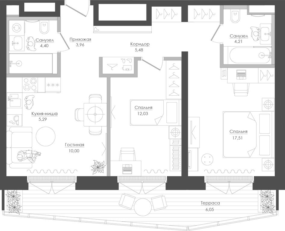 2-BD Apartment Sale, 71.21平方米 at Seliger City, Ilmenskiy Drive, 14к3, Moscow, Russia #1 2-BD Apartment Sale, 71.21平方米 at Seliger City, Ilmenskiy Drive, 14к3, Moscow, Russia #1