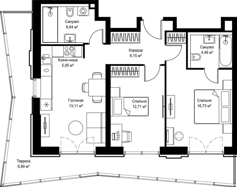 Продажа 2-комн. квартиры, 72,64 м² в ЖК «Селигер Сити», Ильменский проезд, 14к3, Москва, Россия #2 Продажа 2-комн. квартиры, 72,64 м² в ЖК «Селигер Сити», Ильменский проезд, 14к3, Москва, Россия #2