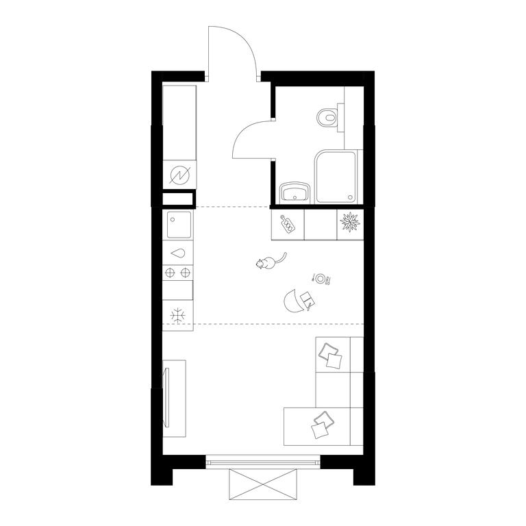 Apartment Sale, 23.8 sq. m. at Zelionyi Park, 687-y proyezd, 15с2, Zelenograd, Moscow, Russia #1 Apartment Sale, 23.8 sq. m. at Zelionyi Park, 687-y proyezd, 15с2, Zelenograd, Moscow, Russia #1