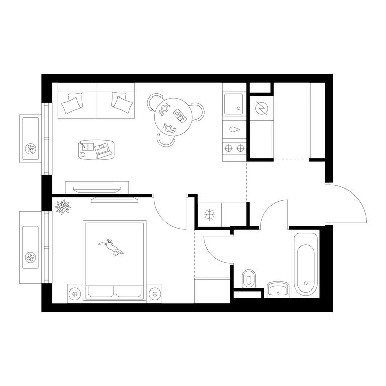 1-BD Apartment Sale, 35.28 sq. m. at Ilinskie Luga, Zapovednaya Street, 1, posyolok Ilyinskoye-Usovo, Krasnogorsk City District, Moscow Region, Russia #1 1-BD Apartment Sale, 35.28 sq. m. at Ilinskie Luga, Zapovednaya Street, 1, posyolok Ilyinskoye-Usovo, Krasnogorsk City District, Moscow Region, Russia #1