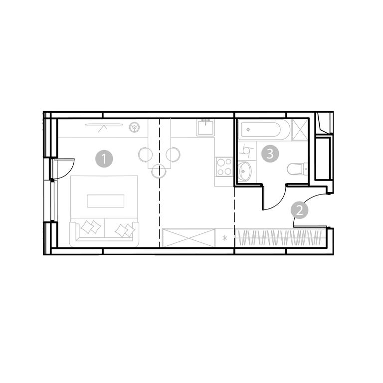 Apartment Sale, 31.62平方米 at EvoPark Izmaylovo, Elektrodnaya Street, Moscow, Russia #1