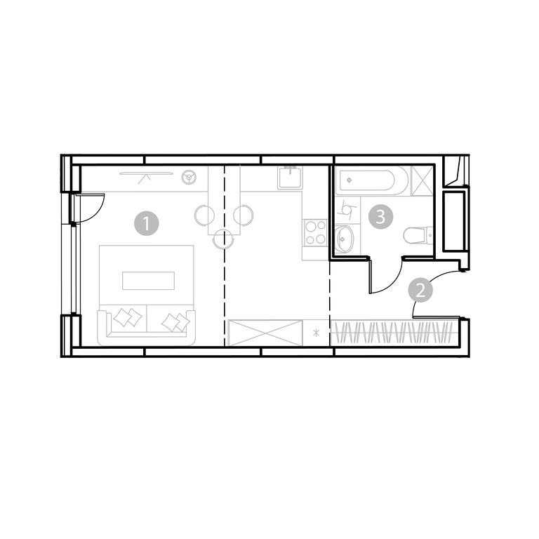 Apartment Sale, 31.62平方米 at EvoPark Izmaylovo, Elektrodnaya Street, Moscow, Russia #1