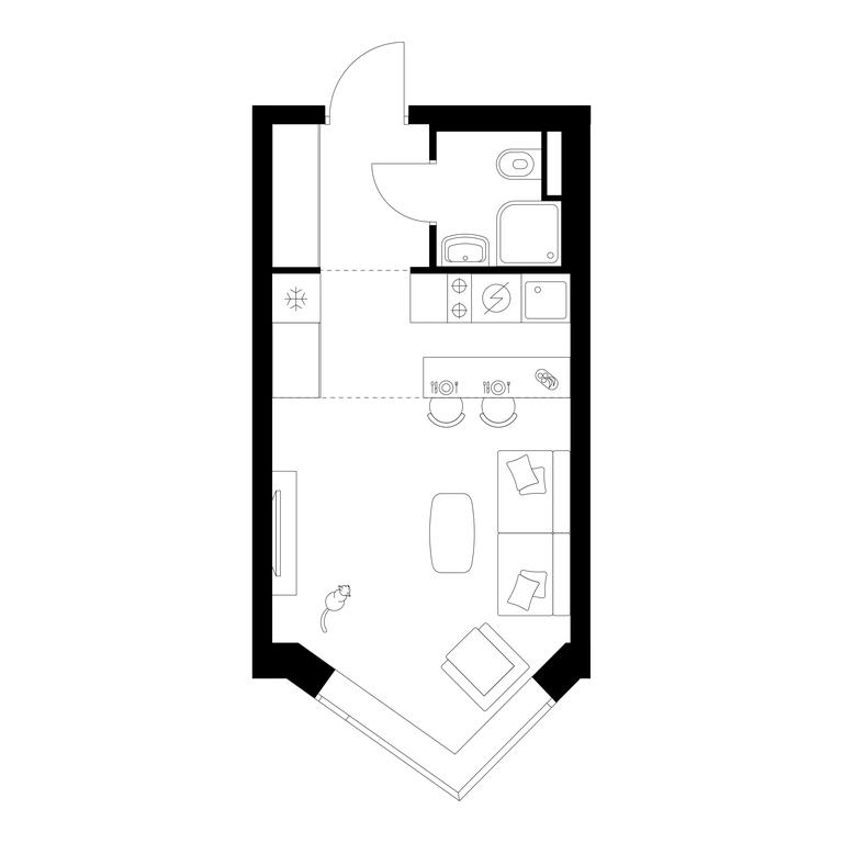 Apartment Sale, 24.6 sq. m. at Michurinskiy Park, Ozyornaya Street, 44А, Moscow, Russia #1 Apartment Sale, 24.6 sq. m. at Michurinskiy Park, Ozyornaya Street, 44А, Moscow, Russia #1