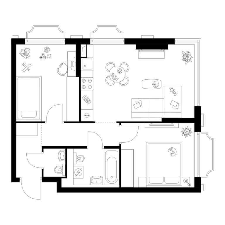 2-BD Apartment Sale, 50.3 sq. m. at Irtyshskiy Kvartal, 2nd Irtyshsky Drive, Moscow, Russia #1 2-BD Apartment Sale, 50.3 sq. m. at Irtyshskiy Kvartal, 2nd Irtyshsky Drive, Moscow, Russia #1