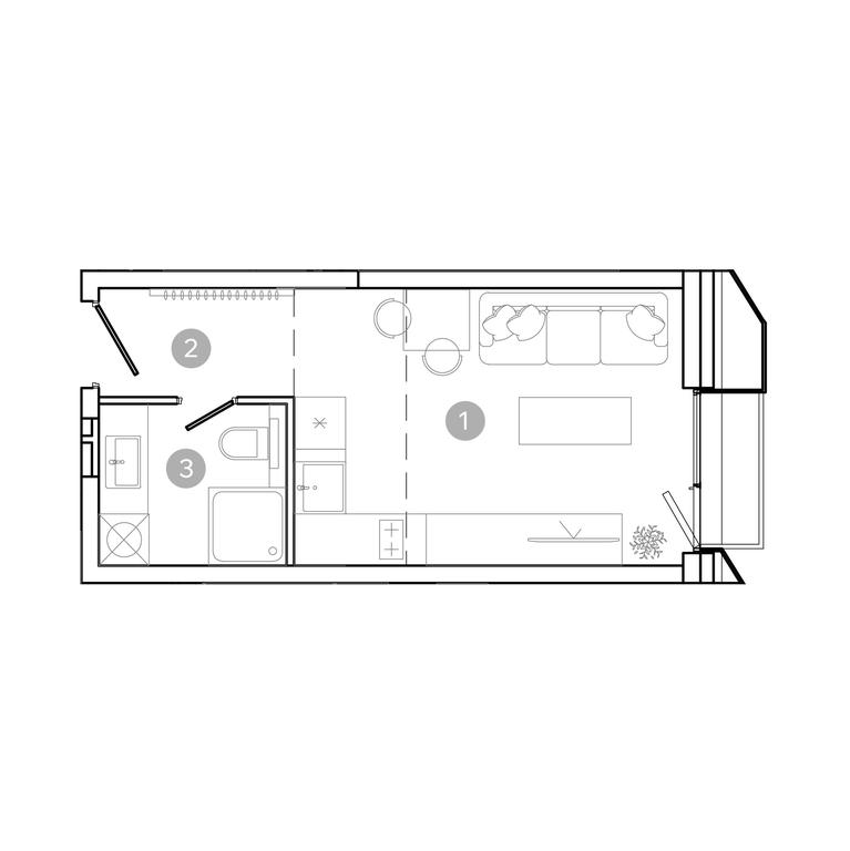 Apartment Sale, 20.8平方米 at UNO.Sokolinaya Gora, 8th Sokolinoy Gory Street, 26, Moscow, Russia #2
