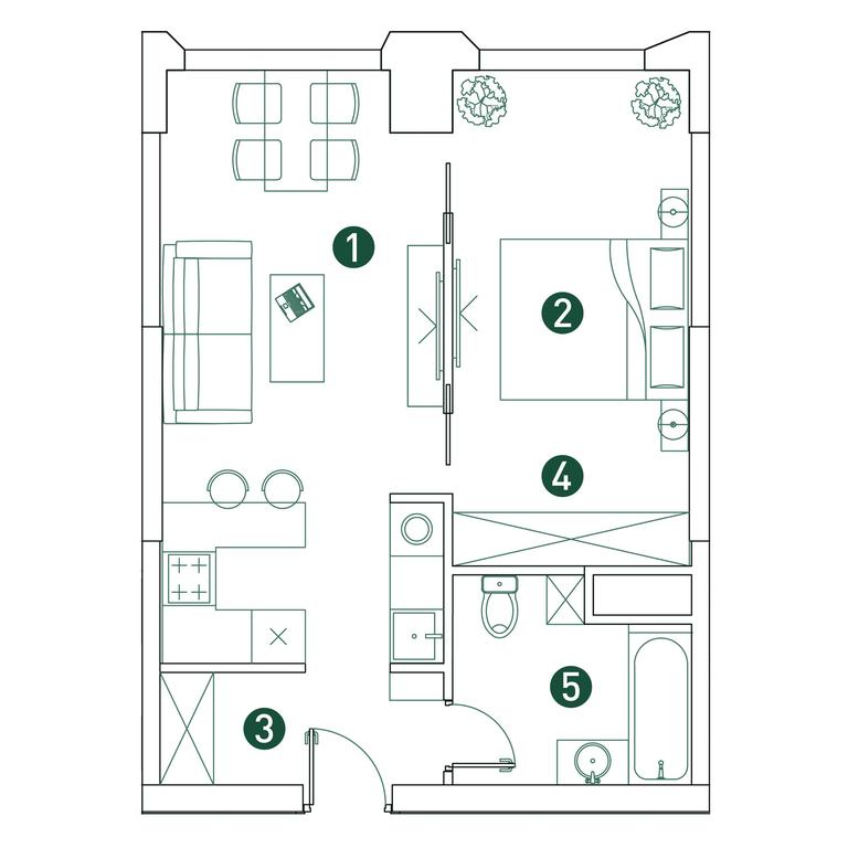 1-BD Apartment Sale, 45.3 sq. m. at Very, Botanicheskaya Street, 29, Moscow, Russia #2 1-BD Apartment Sale, 45.3 sq. m. at Very, Botanicheskaya Street, 29, Moscow, Russia #2