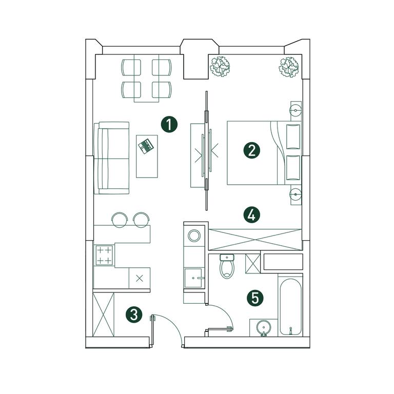 1-BD Apartment Sale, 45.3 sq. m. at Very, Botanicheskaya Street, 29, Moscow, Russia #1 1-BD Apartment Sale, 45.3 sq. m. at Very, Botanicheskaya Street, 29, Moscow, Russia #1