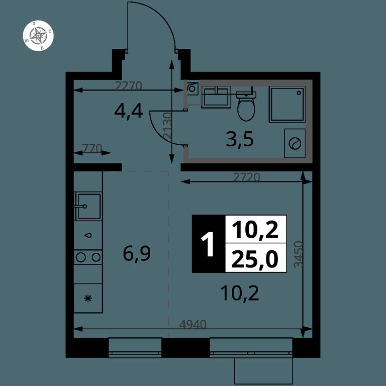 Apartment Sale, 25 sq. m. at Pervy Yuzhny, zhiloy kompleks Pervy Yuzhny, Leninskiy City District, Moscow Region, Russia #1 Apartment Sale, 25 sq. m. at Pervy Yuzhny, zhiloy kompleks Pervy Yuzhny, Leninskiy City District, Moscow Region, Russia #1