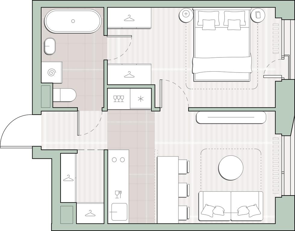 1-BD Apartment Sale, 38.7平方米 at Sreda na Lobachevskogo, Ochakovskoye Highway, Moscow, Russia #1 1-BD Apartment Sale, 38.7平方米 at Sreda na Lobachevskogo, Ochakovskoye Highway, Moscow, Russia #1