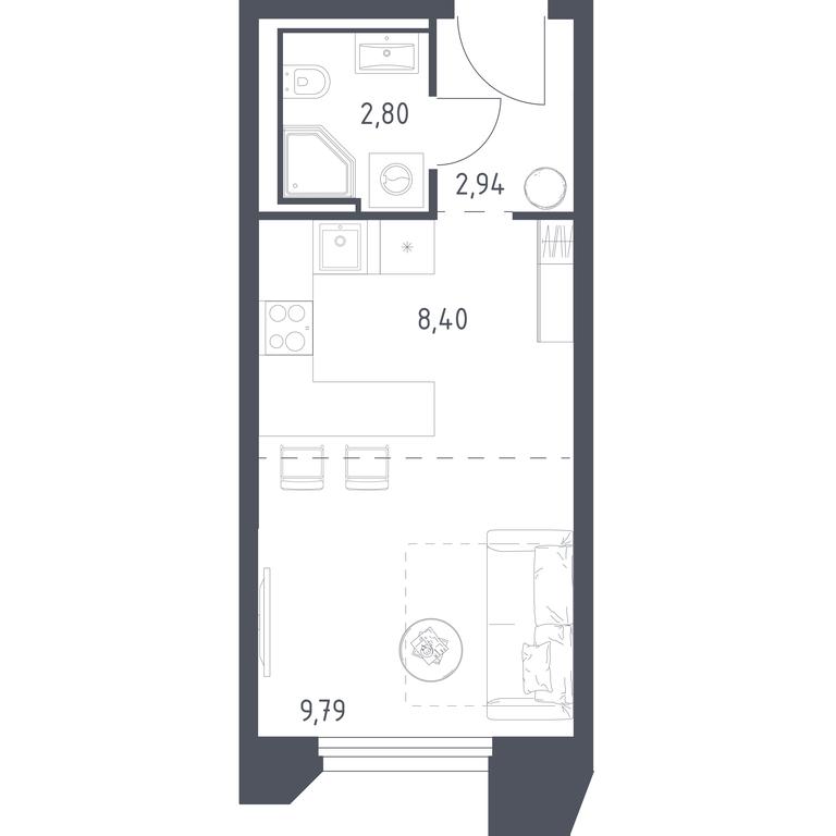 Apartment Sale, 23.93 sq. m. at Sputnik, Lipovoy Roschi Street, 1к4, derevnya Razdory, Odintsovskiy City District, Moscow Region, Russia #1 Apartment Sale, 23.93 sq. m. at Sputnik, Lipovoy Roschi Street, 1к4, derevnya Razdory, Odintsovskiy City District, Moscow Region, Russia #1