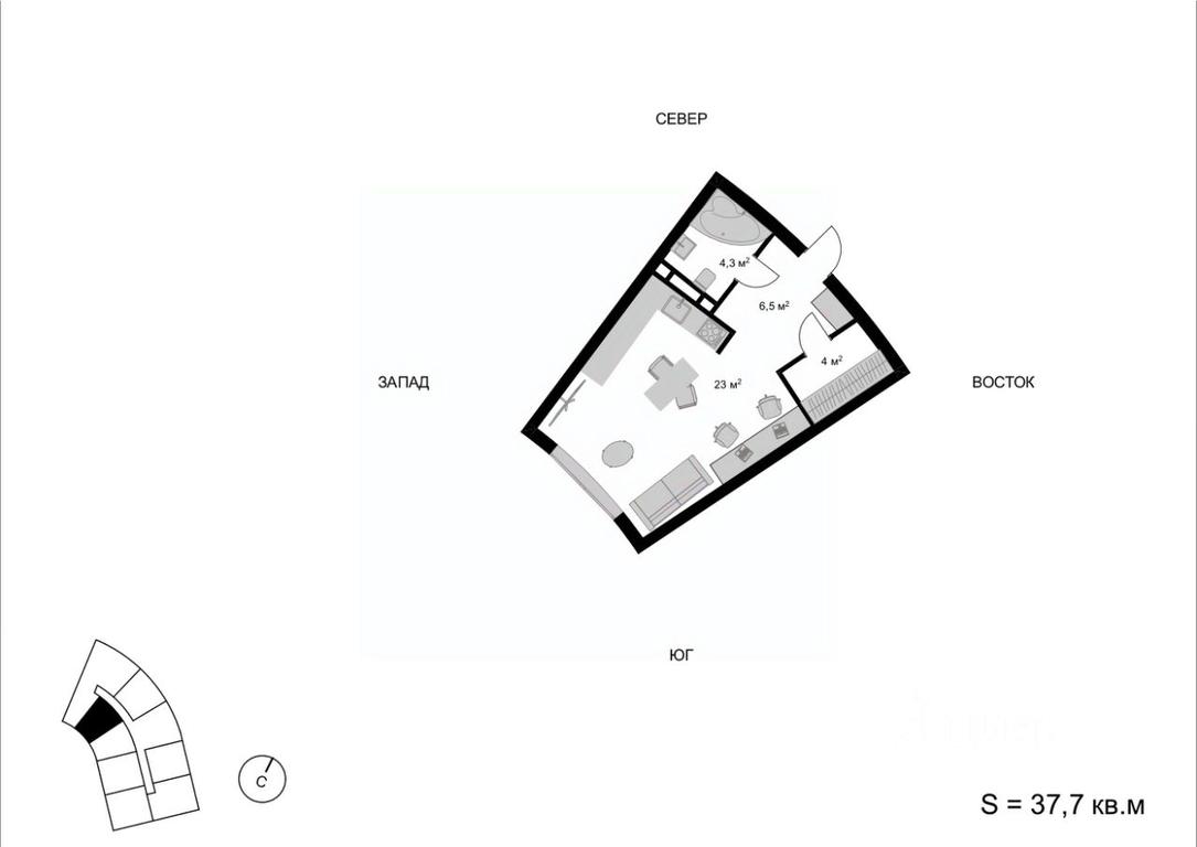 Apartment Sale, 37.7平方米 at Mytischi-Siti, Detskiy pereulok, Mytischi, Moscow Region, Russia #1 Apartment Sale, 37.7平方米 at Mytischi-Siti, Detskiy pereulok, Mytischi, Moscow Region, Russia #1