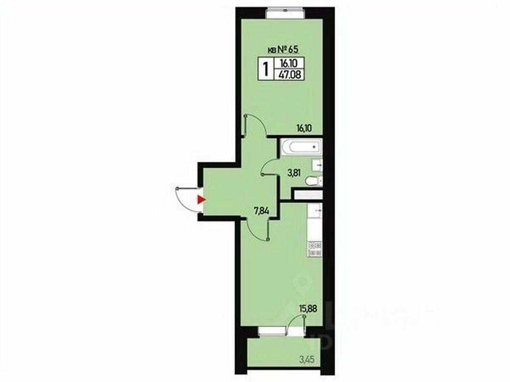 Apartment Sale, 43平方米 at Borisoglebskoe, Generala Donskova Street, Novofyodorovskoye Settlement, Moscow, Russia #1 Apartment Sale, 43平方米 at Borisoglebskoe, Generala Donskova Street, Novofyodorovskoye Settlement, Moscow, Russia #1