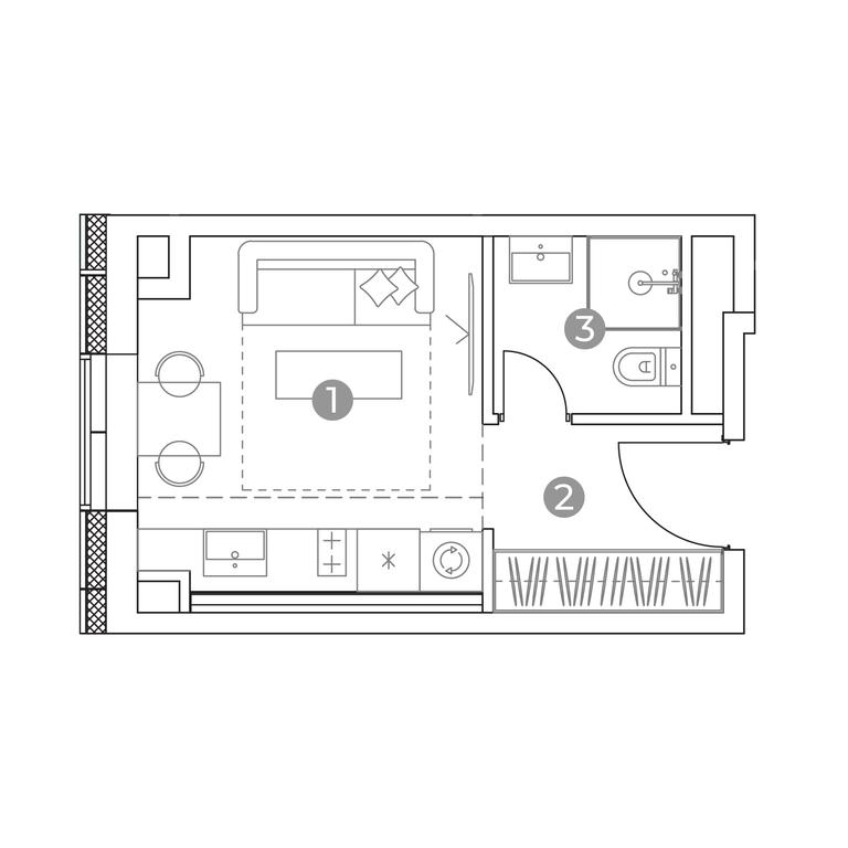 Apartment Sale, 18.1平方米 at Emotion, 2nd Silikatny Drive, 8, Moscow, Russia #1