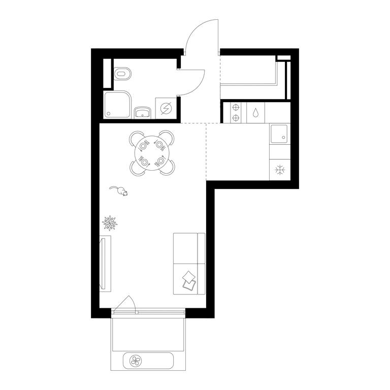 Apartment Sale, 29.1 sq. m. at Altufevskoe 53, Алтуфьевское шоссе, 53с11, Москва, Россия #1 Apartment Sale, 29.1 sq. m. at Altufevskoe 53, Алтуфьевское шоссе, 53с11, Москва, Россия #1