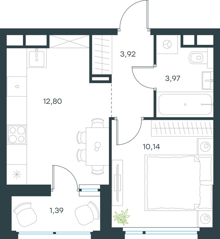 Apartment Sale, 32.2 sq. m. at Gorod V lesu, Gorod V Lesu Residential Complex, Village of Otradnoye, Krasnogorsk Urban District, Moscow Region, Russia #1 Apartment Sale, 32.2 sq. m. at Gorod V lesu, Gorod V Lesu Residential Complex, Village of Otradnoye, Krasnogorsk Urban District, Moscow Region, Russia #1