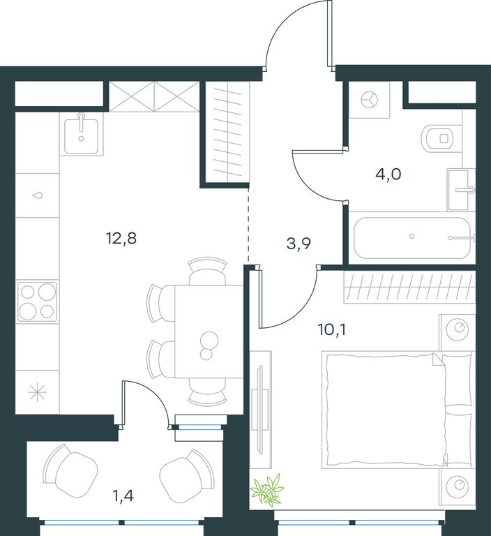 Apartment Sale, 32.2 sq. m. at Gorod V lesu, Gorod V Lesu Residential Complex, Village of Otradnoye, Krasnogorsk Urban District, Moscow Region, Russia #2 Apartment Sale, 32.2 sq. m. at Gorod V lesu, Gorod V Lesu Residential Complex, Village of Otradnoye, Krasnogorsk Urban District, Moscow Region, Russia #2