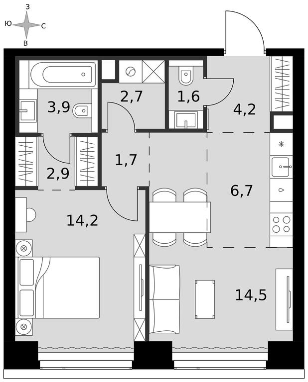2-BD Apartment Sale, 52.4 sq. m. at Amber City, 3rd Khoroshyovsky Drive, 3А, Moscow, Russia #1 2-BD Apartment Sale, 52.4 sq. m. at Amber City, 3rd Khoroshyovsky Drive, 3А, Moscow, Russia #1