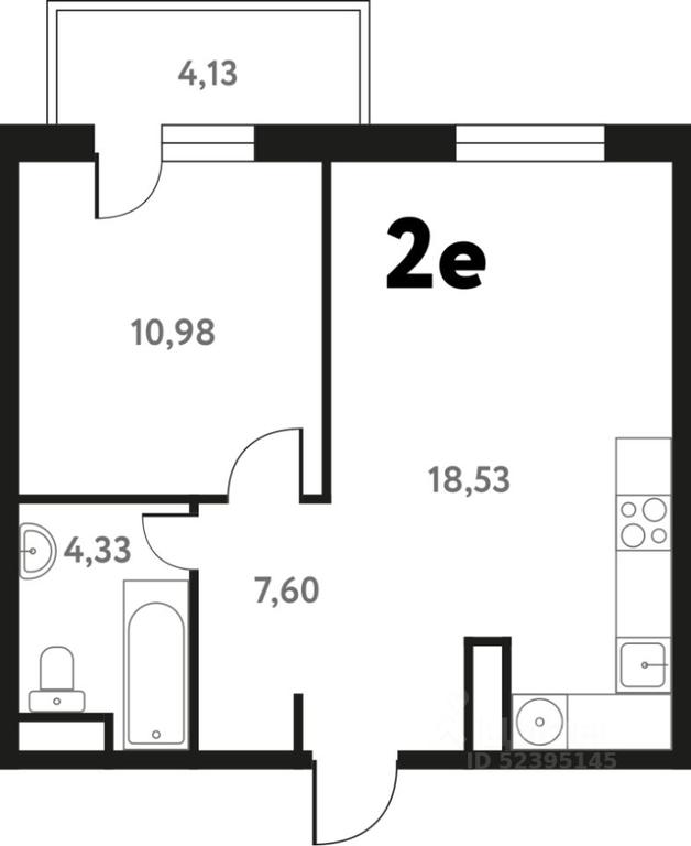 1-BD Apartment Sale, 42.77平方米 at Iuzhnoe Pushkino, Shkolnaya ulitsa, mikrorayon Mamontovka, Pushkino, Moscow Region, Russia #1 1-BD Apartment Sale, 42.77平方米 at Iuzhnoe Pushkino, Shkolnaya ulitsa, mikrorayon Mamontovka, Pushkino, Moscow Region, Russia #1