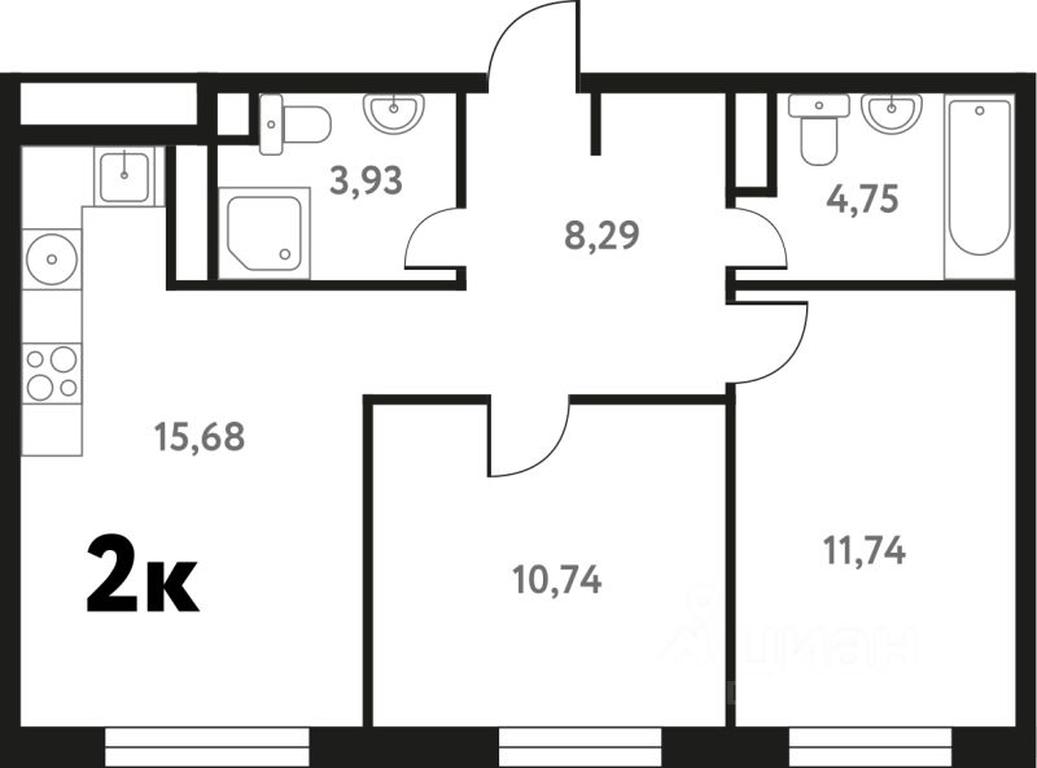 1-BD Apartment Sale, 55.29平方米 at Iuzhnoe Pushkino, Shkolnaya ulitsa, mikrorayon Mamontovka, Pushkino, Moscow Region, Russia #1 1-BD Apartment Sale, 55.29平方米 at Iuzhnoe Pushkino, Shkolnaya ulitsa, mikrorayon Mamontovka, Pushkino, Moscow Region, Russia #1
